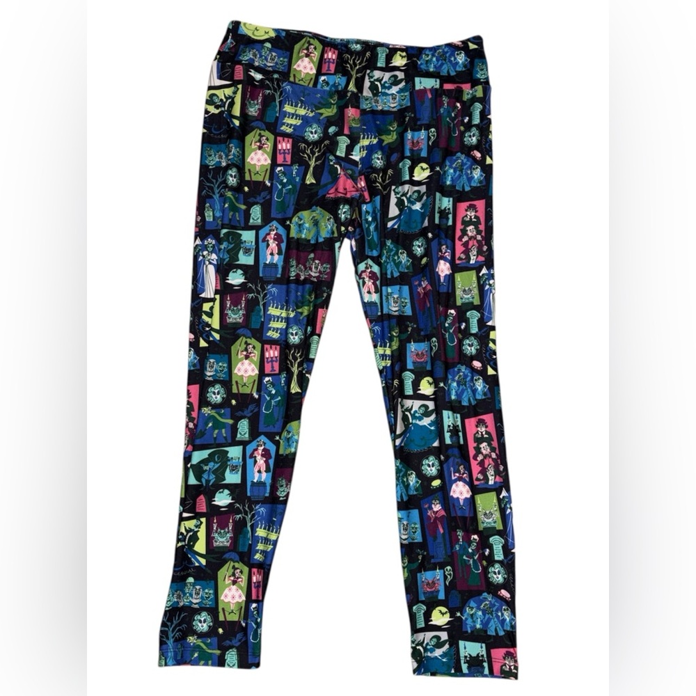 Disney Haunted Mansion Character Print Leggings - Multicolor medium